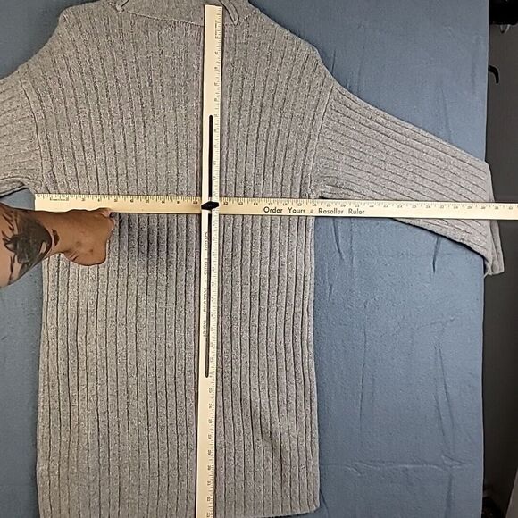 Abercrombie‎ & Fitch Womens Ribbed Knit Turtleneck Sweater Pullover Taupe Sz SP - Picture 4 of 9